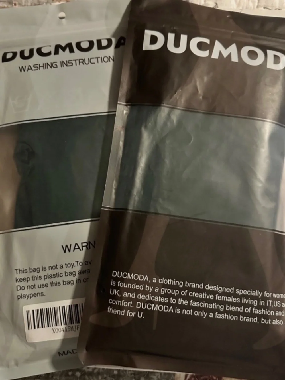 Ducmoda Tights Size S - M, Forest Green 2 pair
